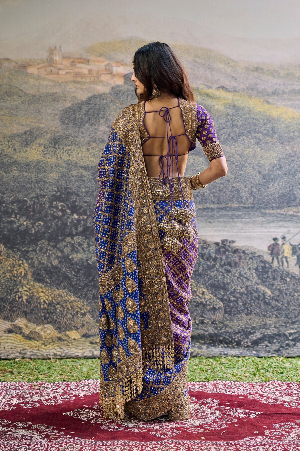 Advay Ombr? Saree Set