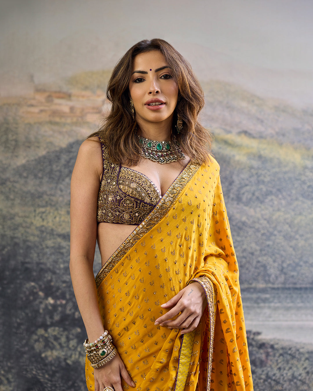 Pehr Crepe Saree Set