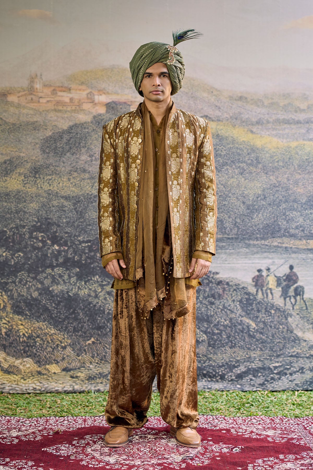 Zarvika Brocade Bundi Set