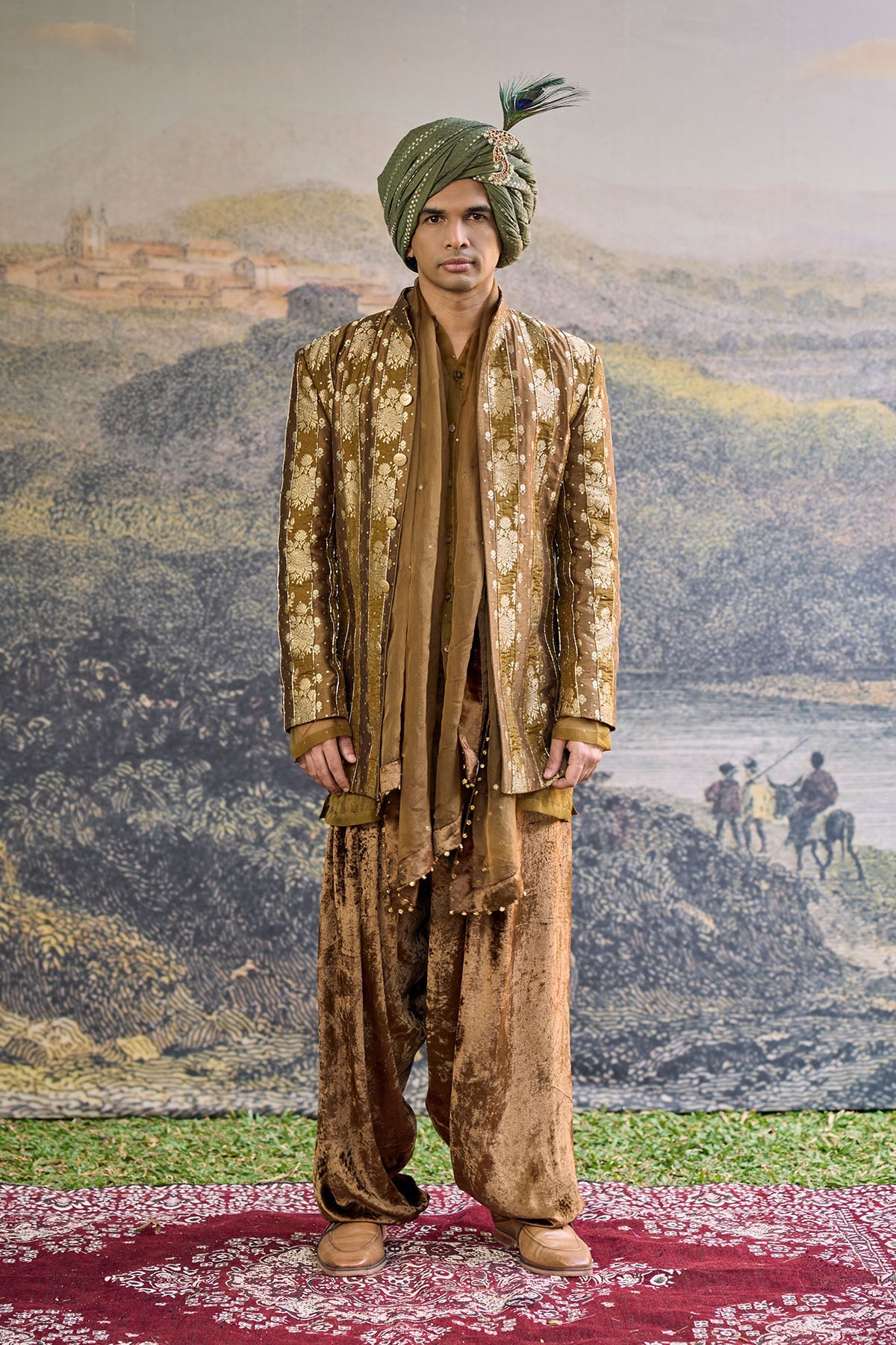 Zarvika Brocade Bundi Set