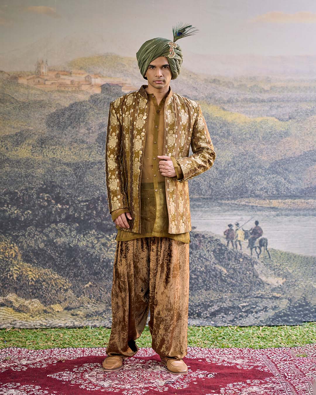 Zarvika Brocade Bundi Set