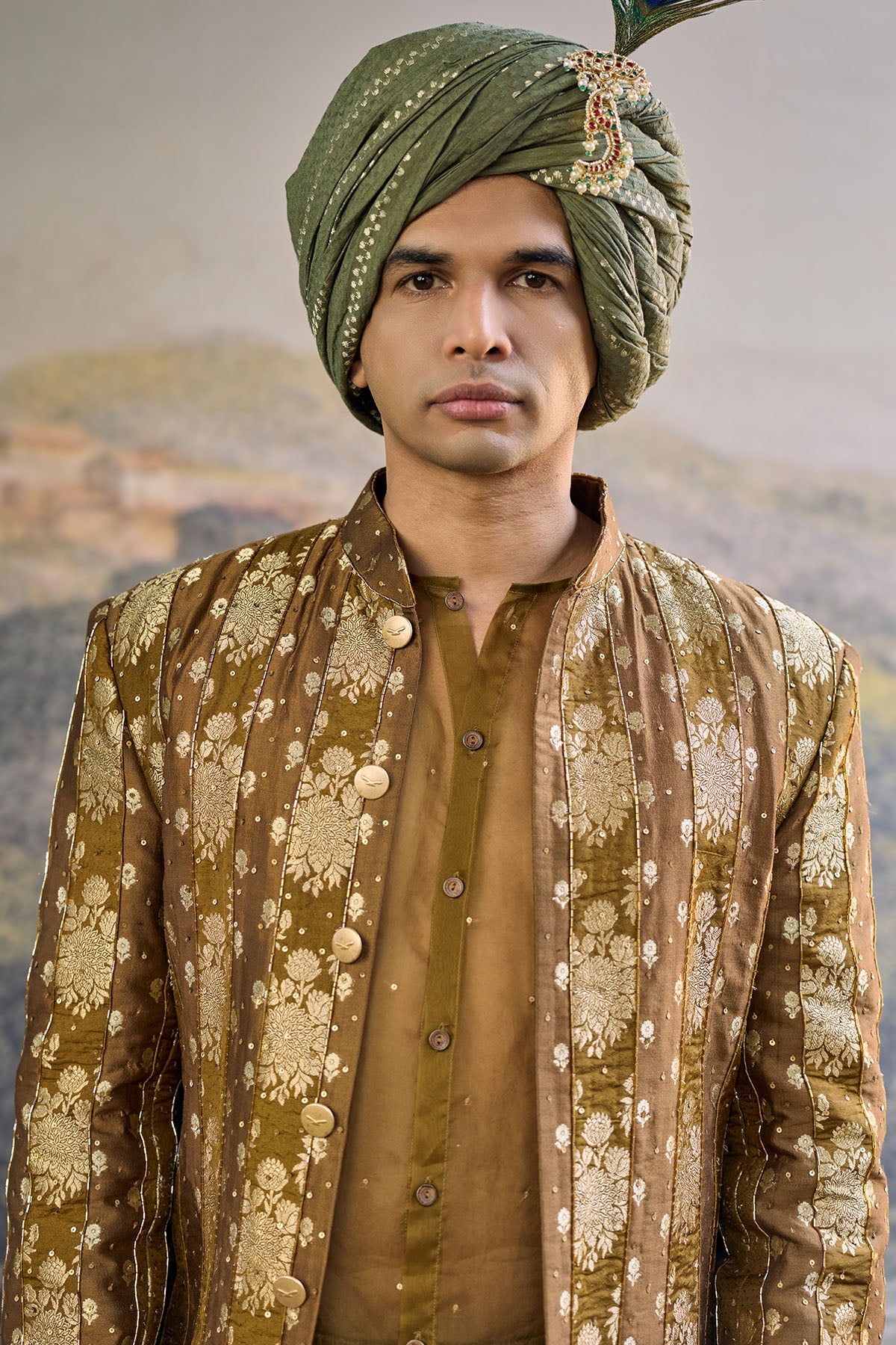 Zarvika Brocade Bundi Set