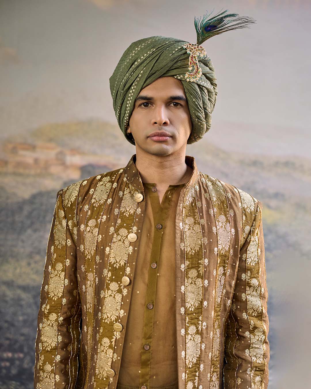 Zarvika Brocade Bundi Set