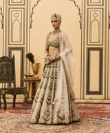 Rajat Paasa Tissue Lehenga Set
