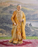 Sunehri Zari Sharara Set