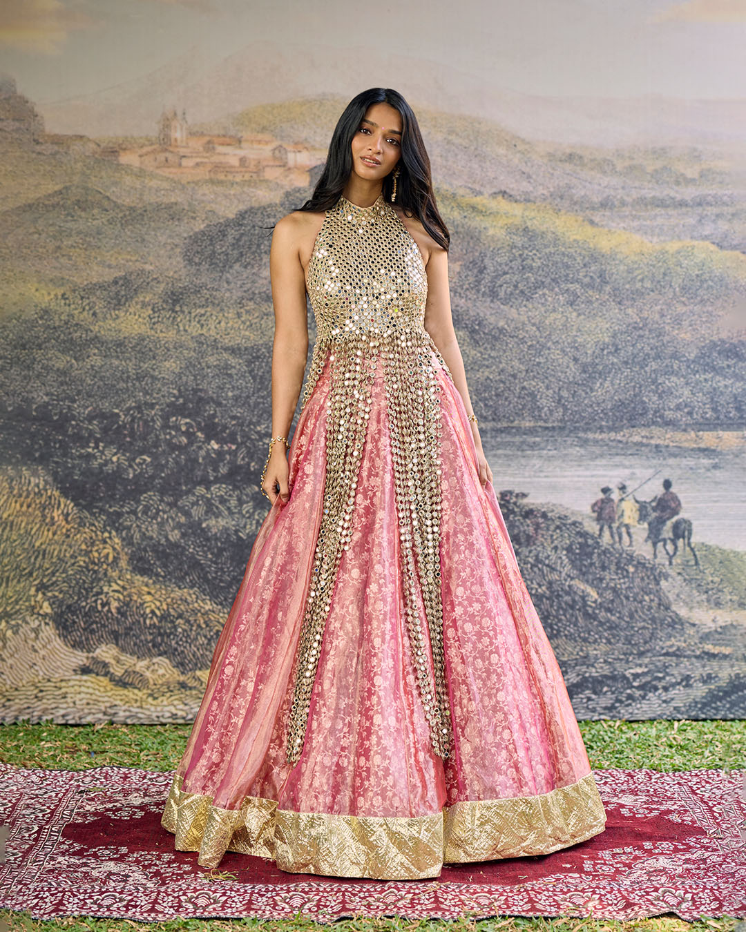 Gulbahar Mirror Lehenga Set