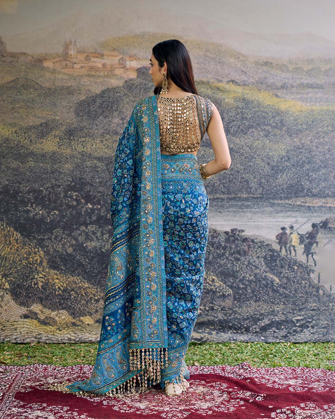 Neelambari Saree Set