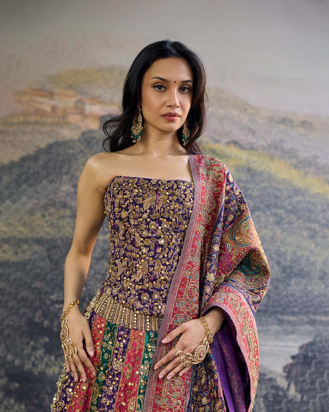 Rang Mahal Jamewar Lehenga Set