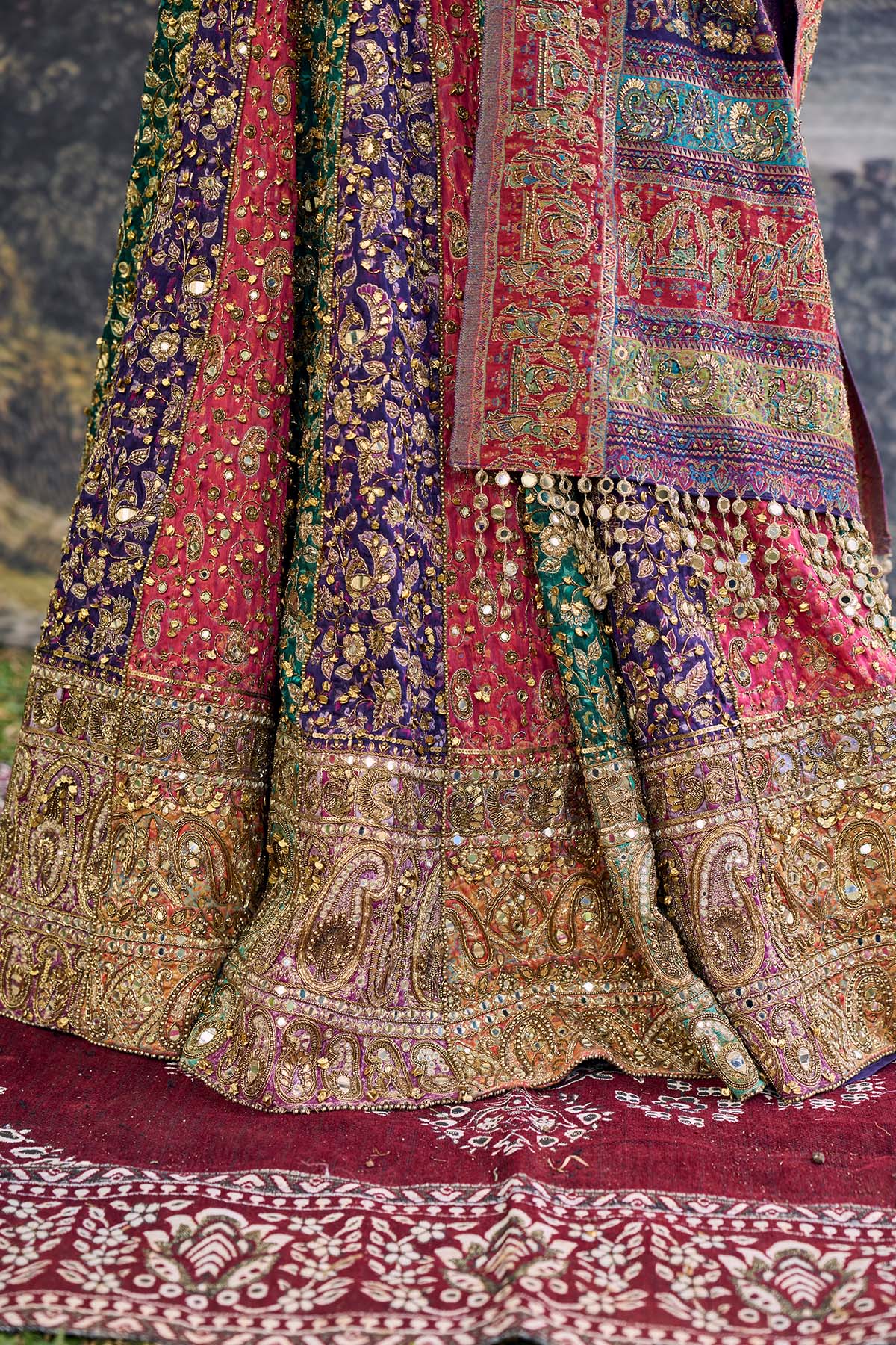 Rang Mahal Jamewar Lehenga Set