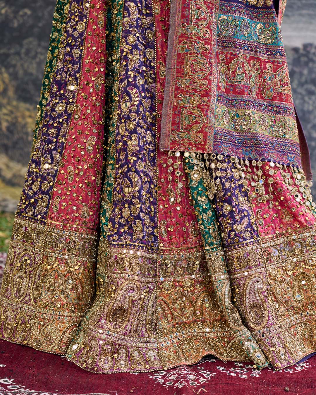 Rang Mahal Jamewar Lehenga Set