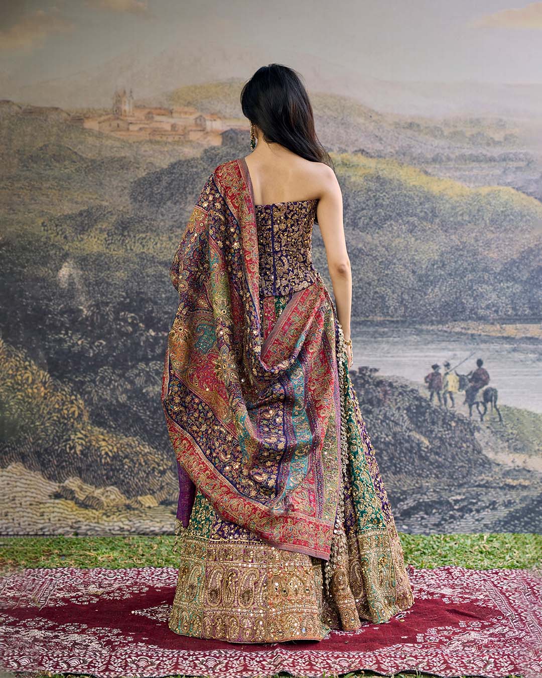 Rang Mahal Jamewar Lehenga Set