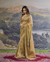 Zarvika Fusion Tissue Saree Set