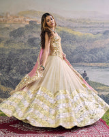 Sunehri Roshan Mirror Lehenga Set