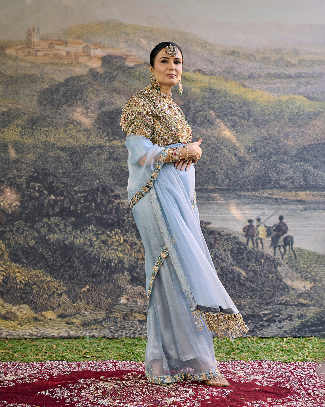 Neelambara Saree Set