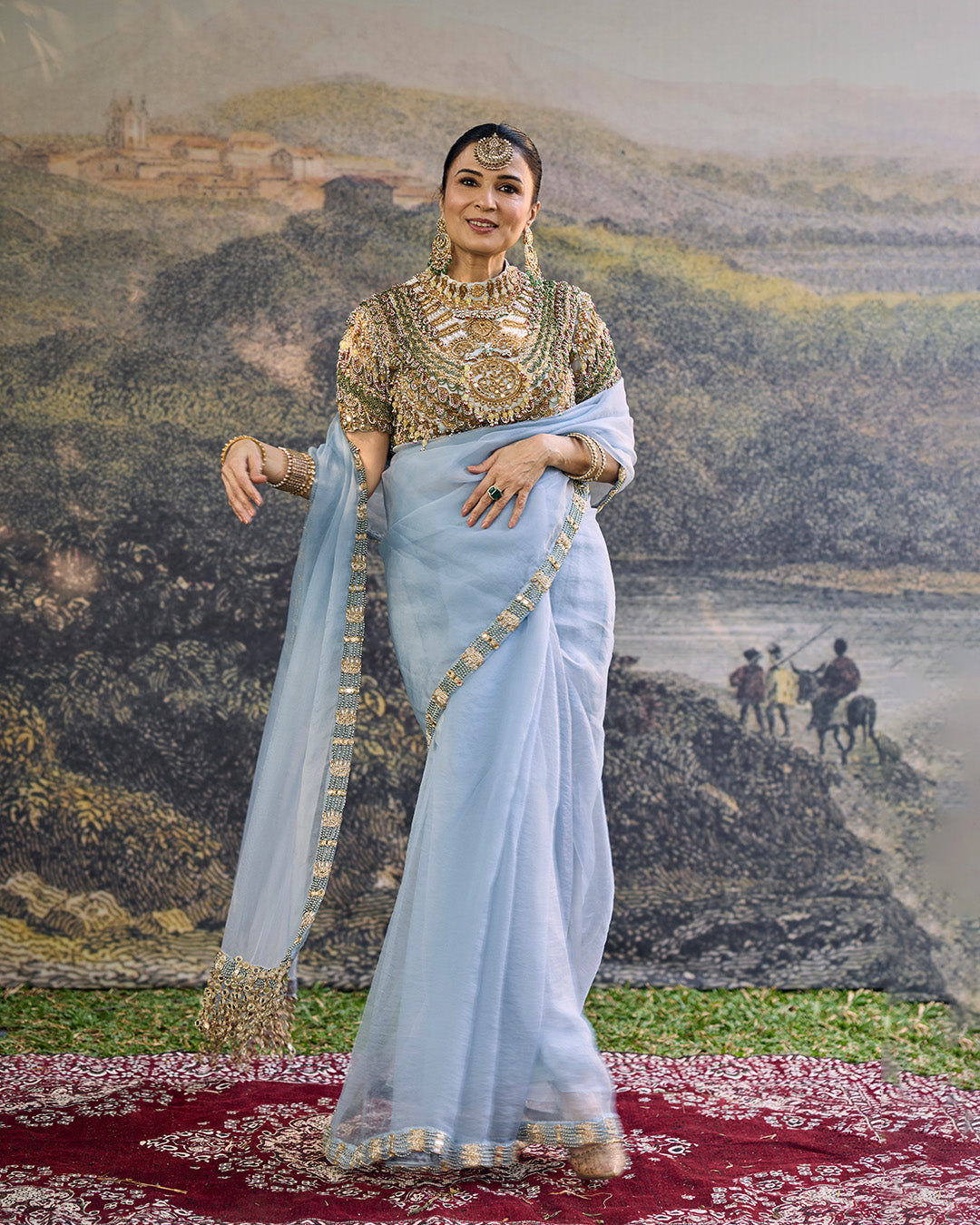 Neelambara Saree Set