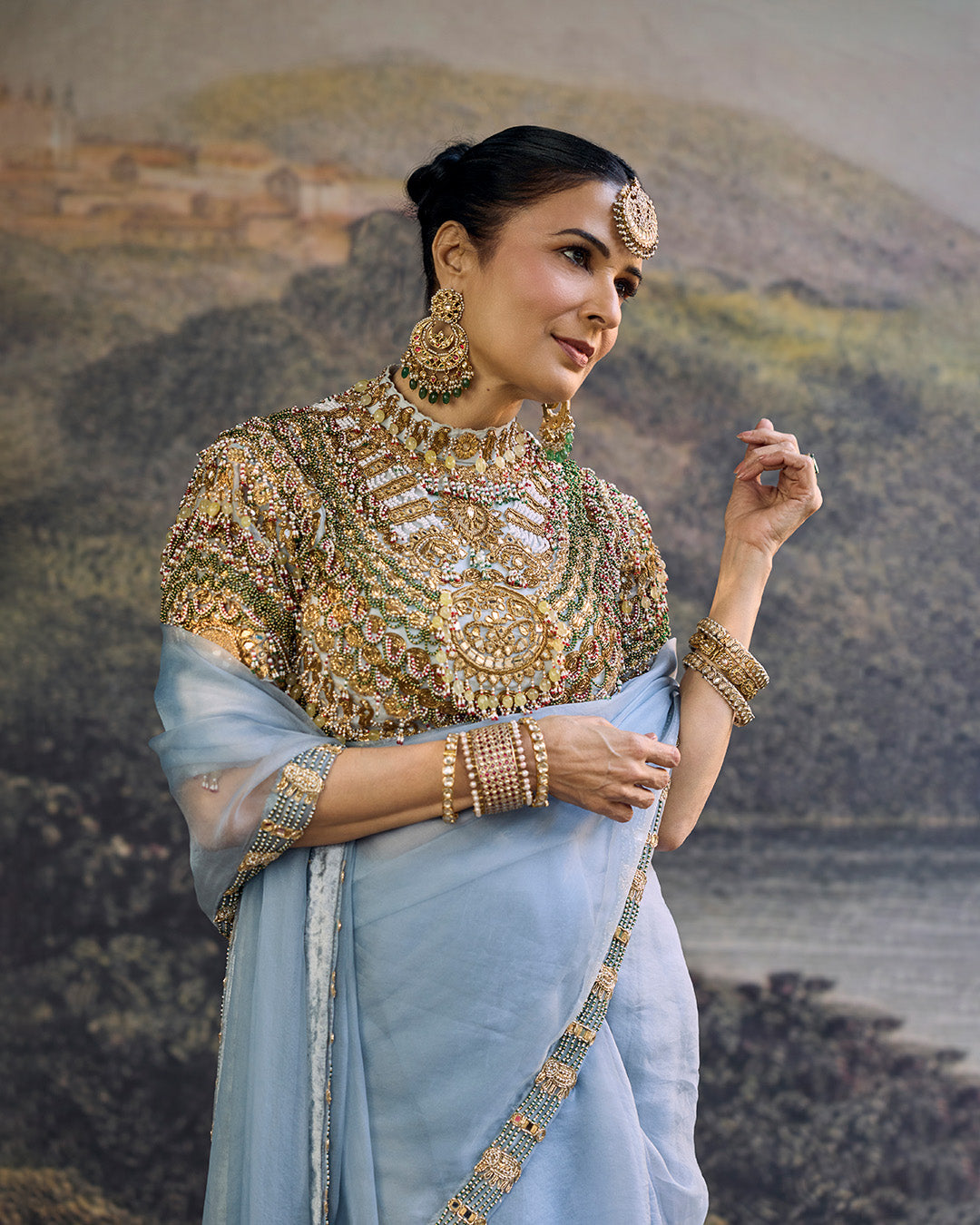 Neelambara Saree Set