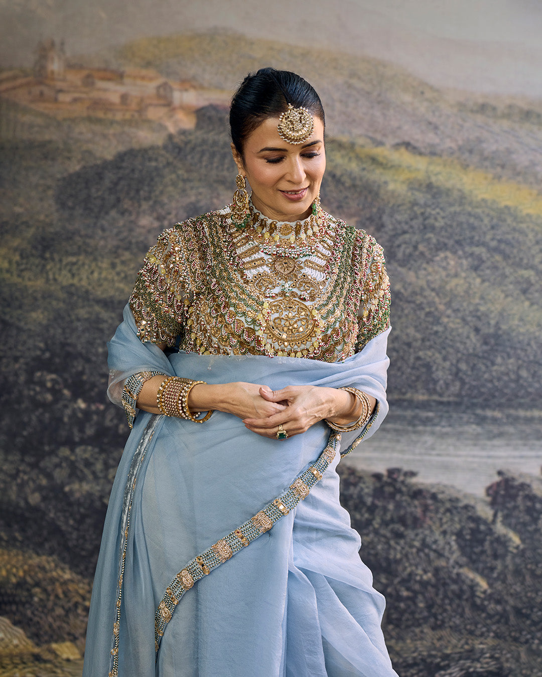 Neelambara Saree Set