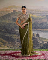 Zoya Jewel Organza Saree Set