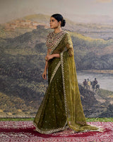 Zoya Jewel Organza Saree Set