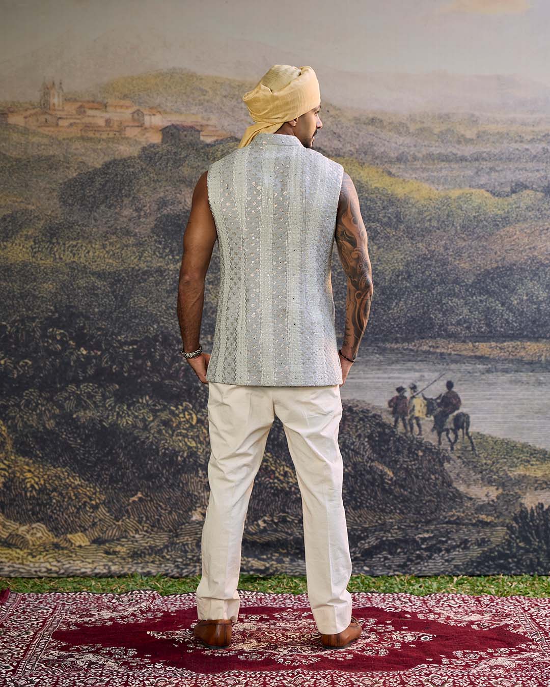 Zoravar Chikankari Bundi Set-A