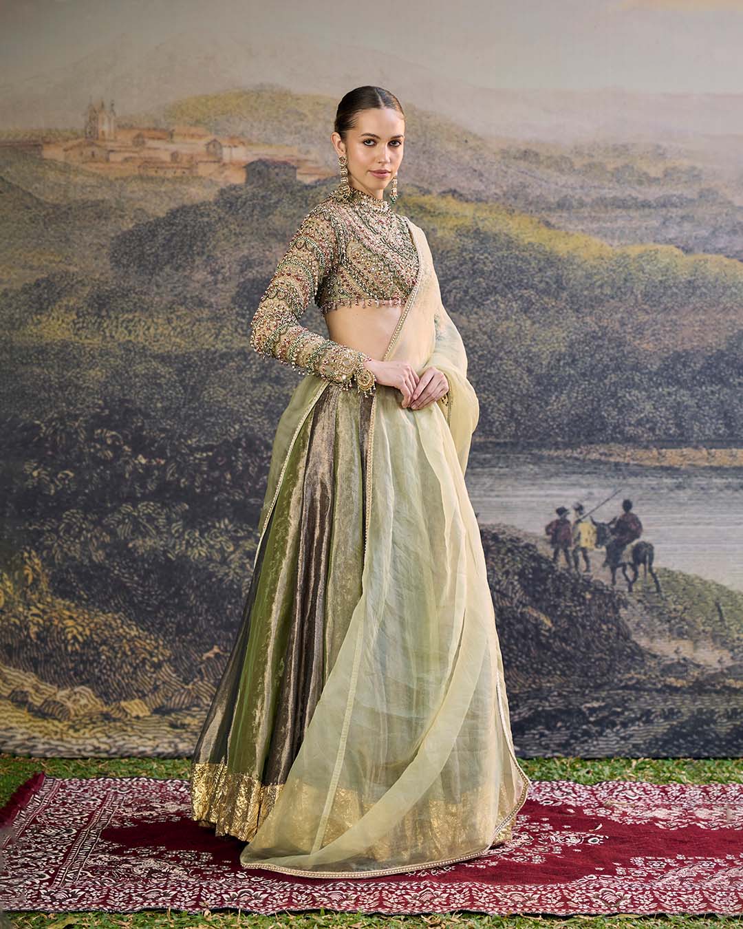Zarreen Jadau Lehenga Set