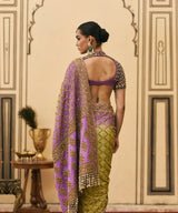 Ranga Ombre Georgette Saree Set