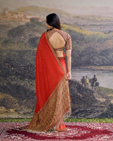 Surahi Rang Handloom Saree Set