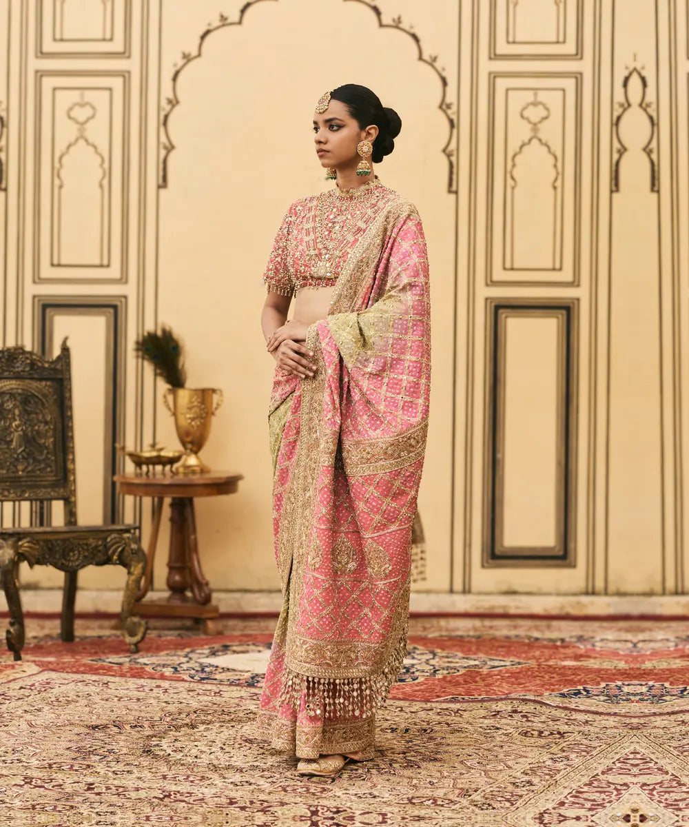 Gulnaar Ombre Saree Set