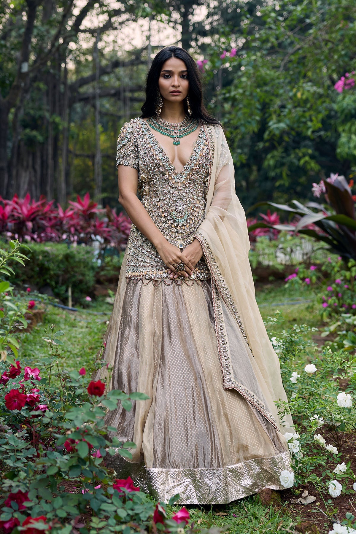 Noor-e-Zar Jadau Lehenga Set