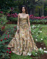 Gulnaar Gota Lehenga Set