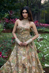 Gulnaar Gota Lehenga Set