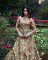 Gulnaar Gota Lehenga Set