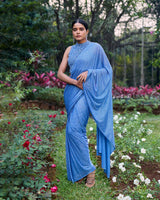 Neel Tara Crystal Saree Set
