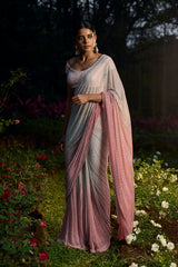Gulrangi Crystal Saree Set