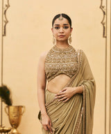Zaitooni Georgette Saree Set