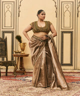 Bhoori Tissue Jadaau Saree Set