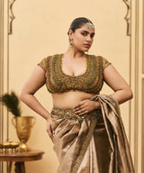 Bhoori Tissue Jadaau Saree Set