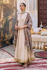 Sharanya Anarkali and Jamawar Shawl Set