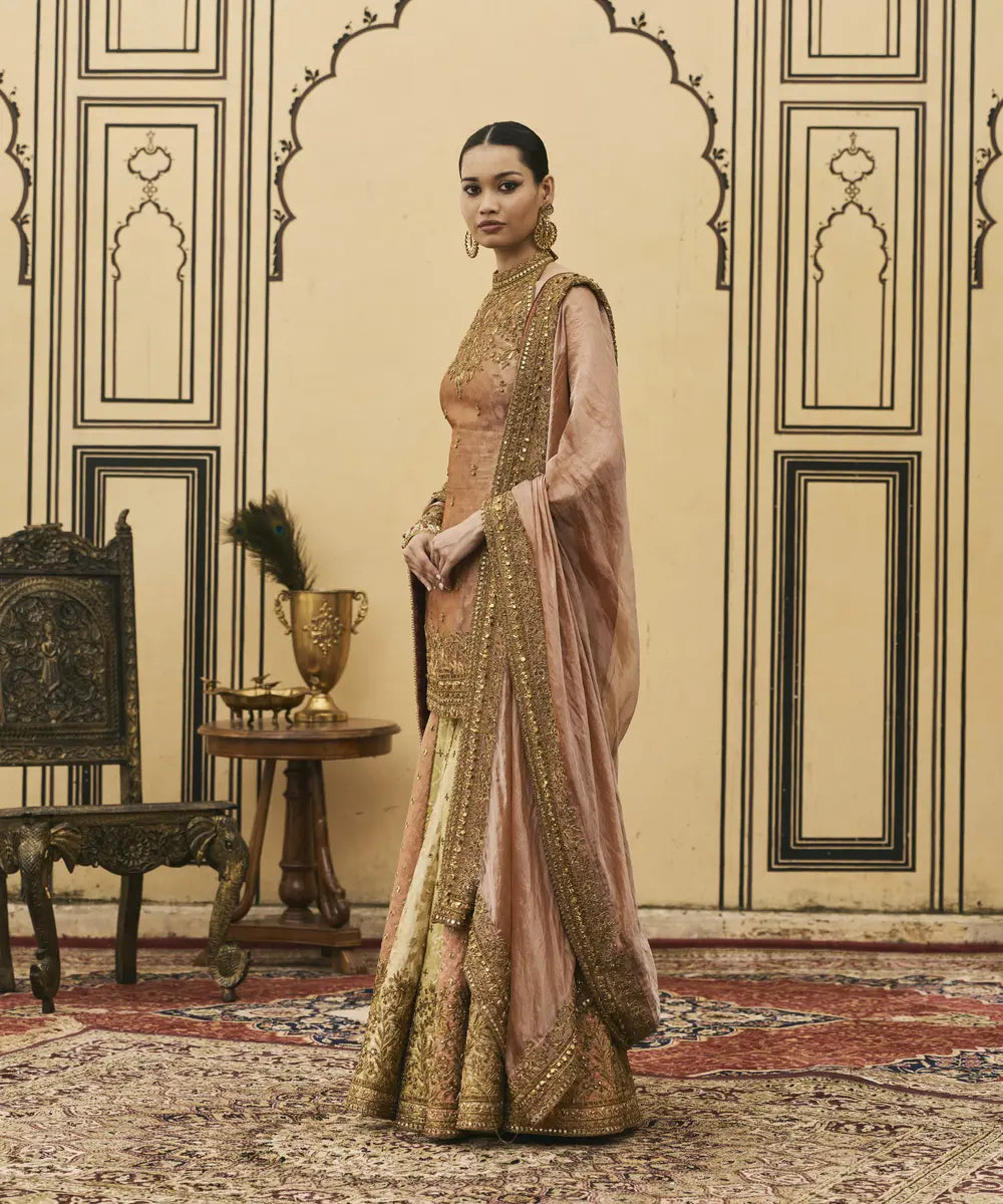 Aadhira Brocade Tissue Garara Set