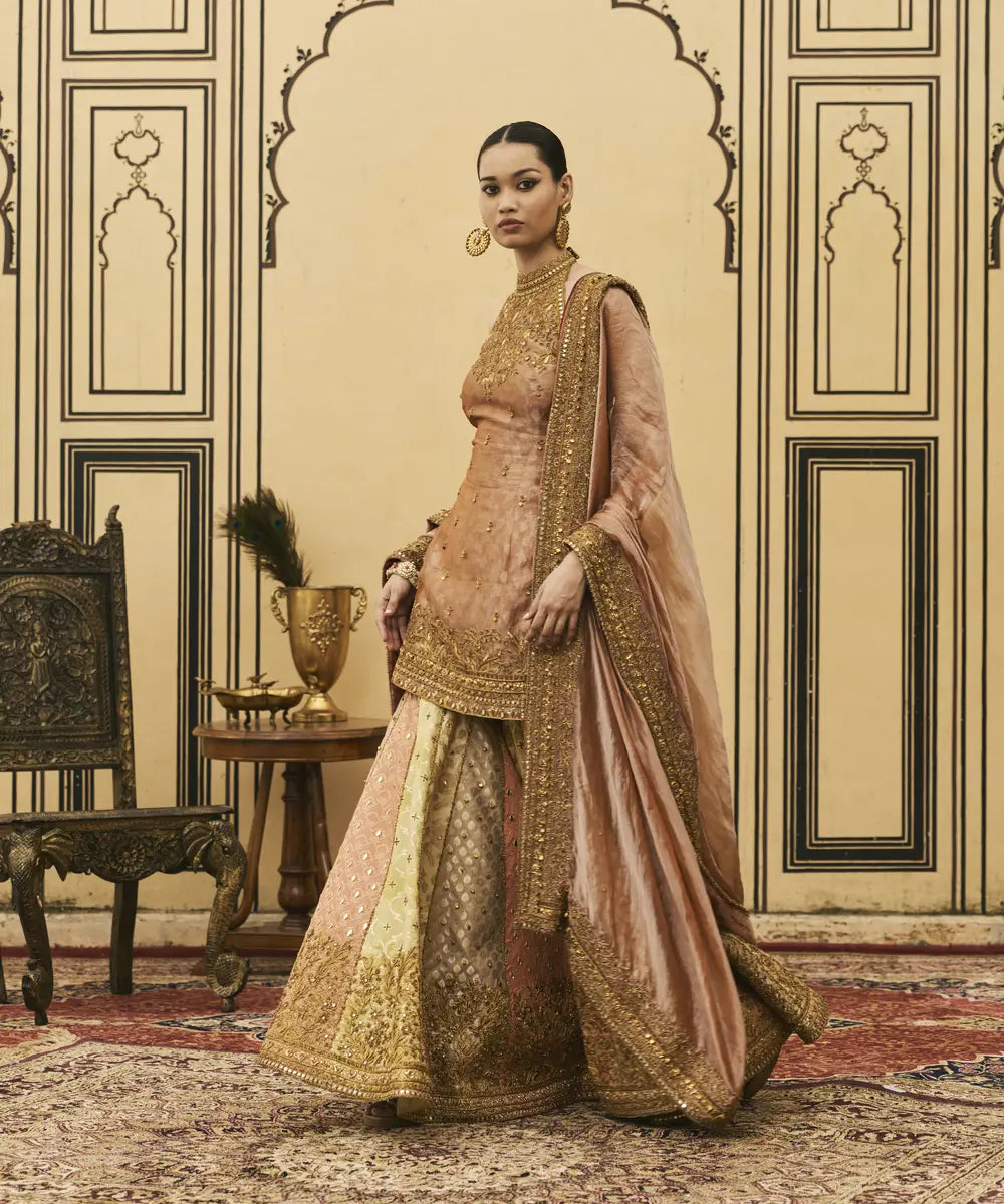 Aadhira Brocade Tissue Garara Set