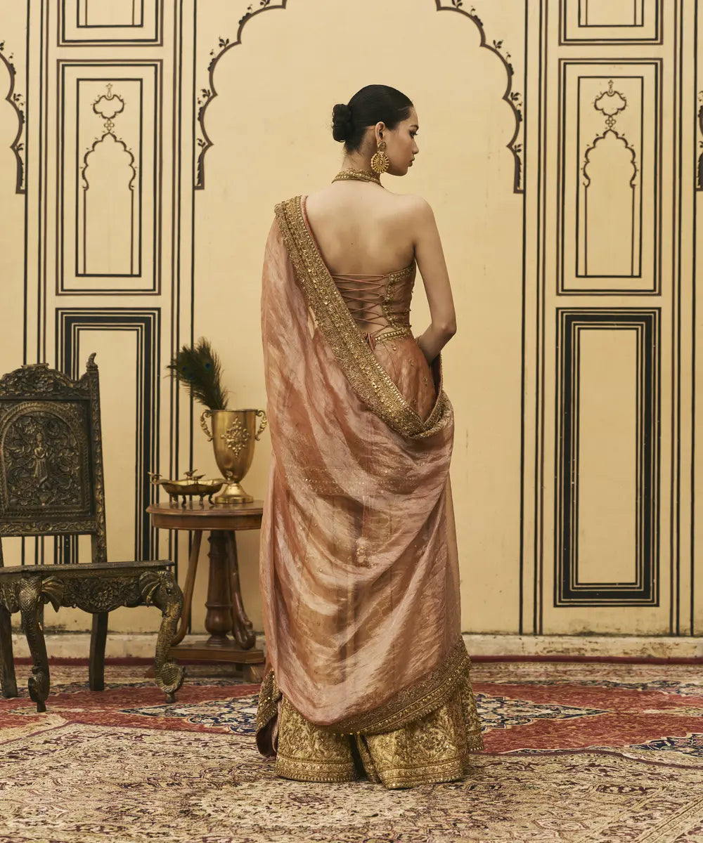 Aadhira Brocade Tissue Garara Set