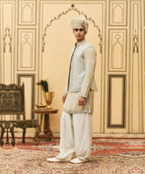 Jalabha Raw Silk Kurta Bundi Set