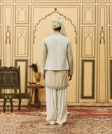 Jalabha Raw Silk Kurta Bundi Set