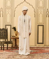 Ivory Chanderi Kurta Set