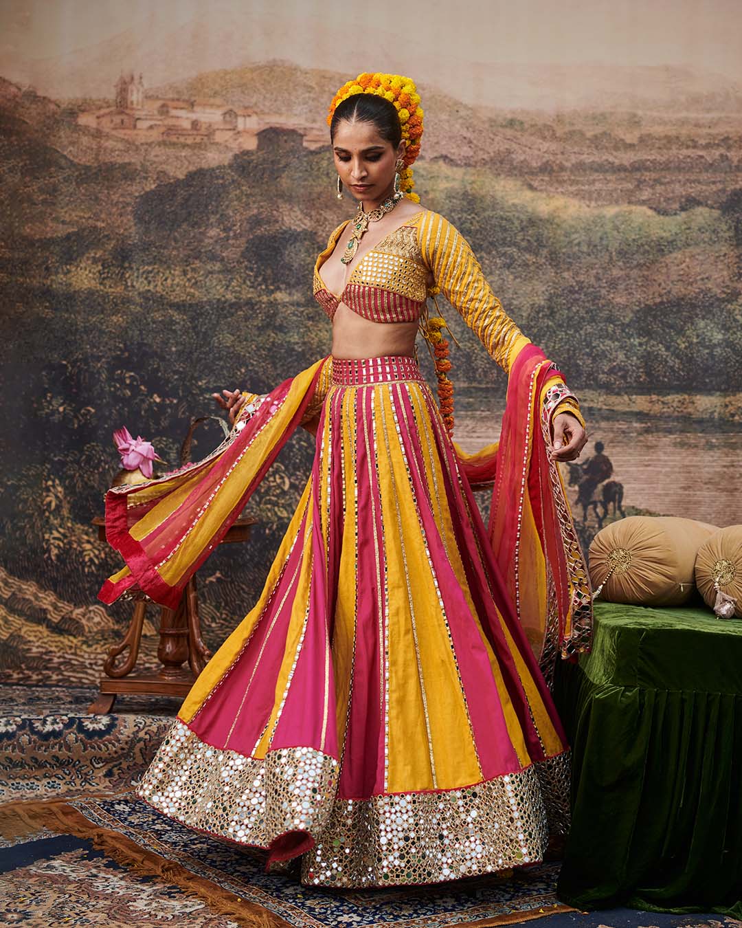 Padma Peet Lehenga