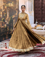 Pitambara Anarkali and Jamawar Shawl Set