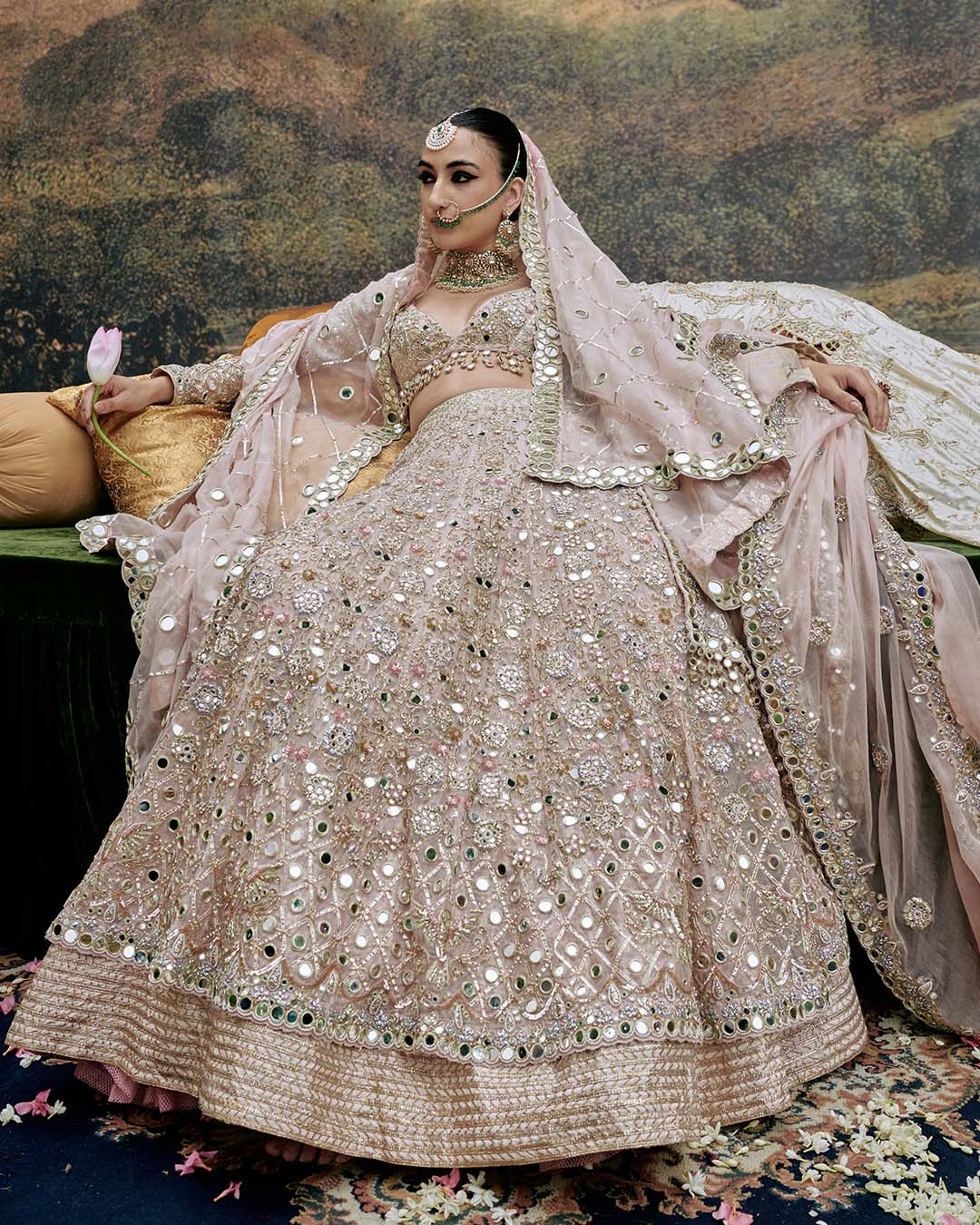 Rang de Gulaab Lehenga and Veil