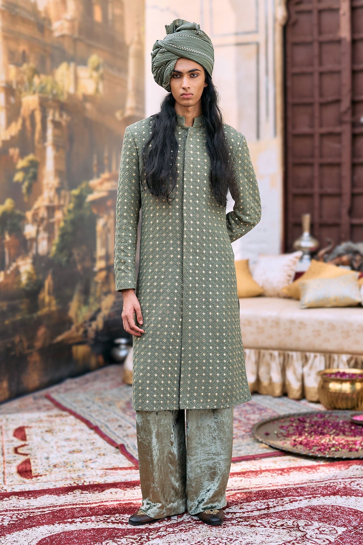 Kirit Sherwani Set