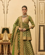 Hara Bandhej Sharara Set