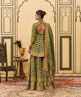 Hara Bandhej Sharara Set